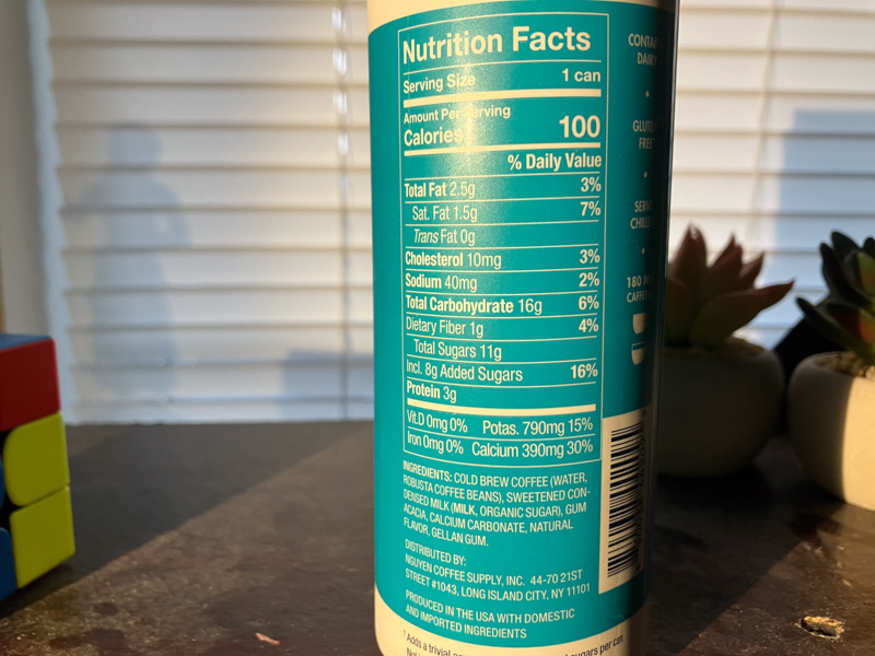 nutritional facts