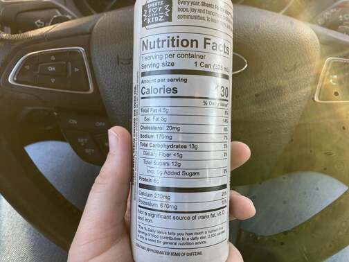 nutritional facts