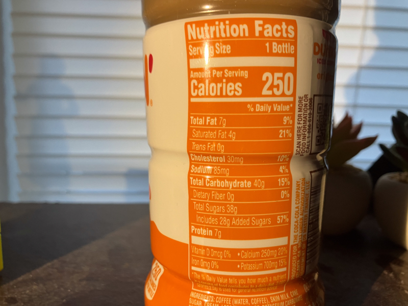 nutritional facts