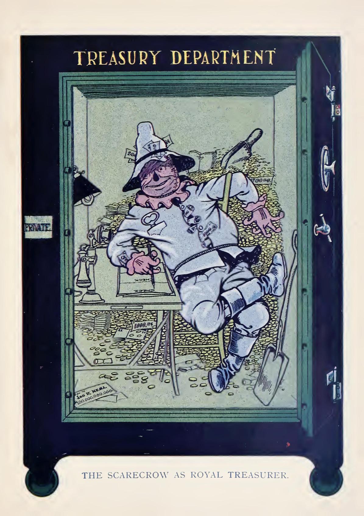 The Scarecrow stuffed with cash